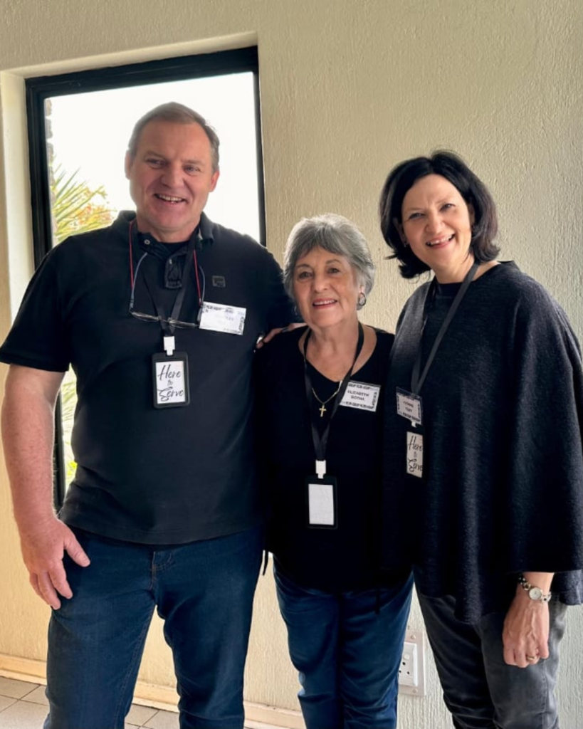 Bradley serving at a church event